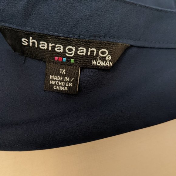 Work! Crochet Work Split Neck Blouse - Picture 5 of 5